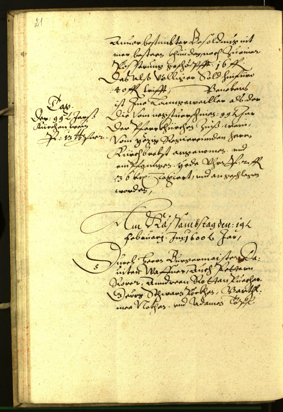 Civic Archives of Bozen-Bolzano - BOhisto Minutes of the council 1600 