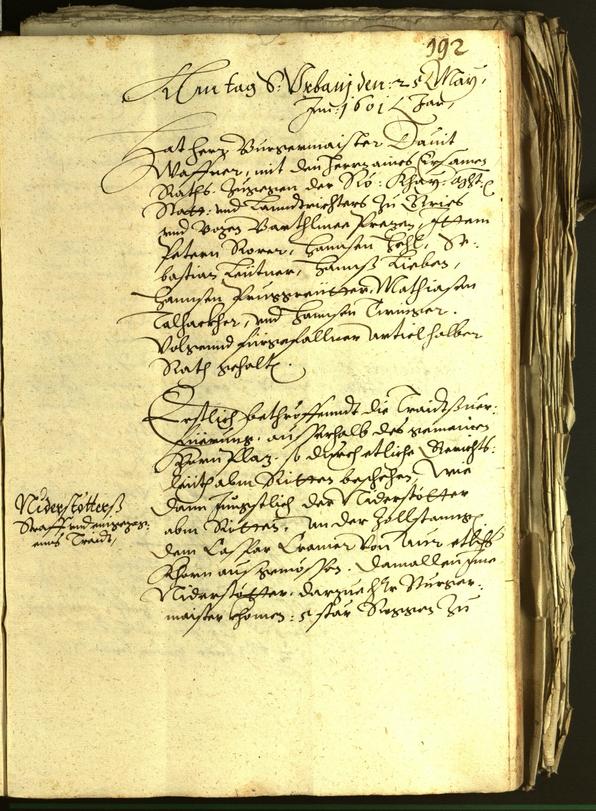 Archivio Storico della Città di Bolzano - BOhisto protocollo consiliare 1601 