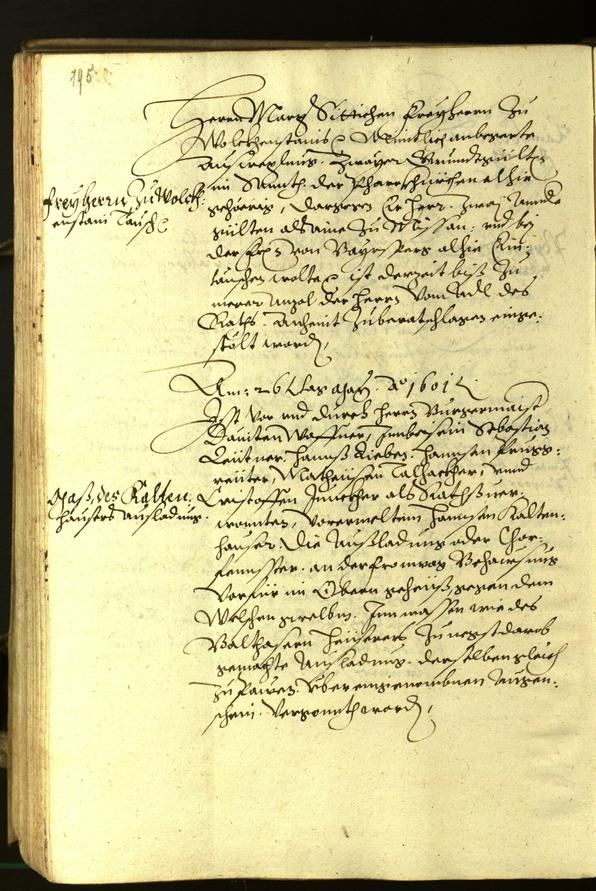 Archivio Storico della Città di Bolzano - BOhisto protocollo consiliare 1601 