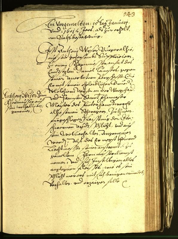 Civic Archives of Bozen-Bolzano - BOhisto Minutes of the council 1601 