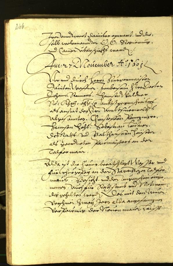 Stadtarchiv Bozen - BOhisto Ratsprotokoll 1601 