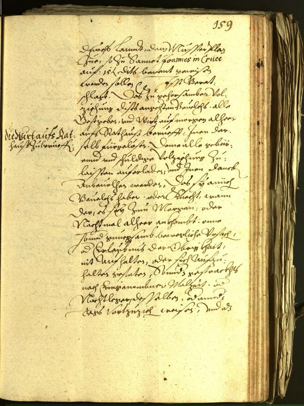 Stadtarchiv Bozen - BOhisto Ratsprotokoll 1601 