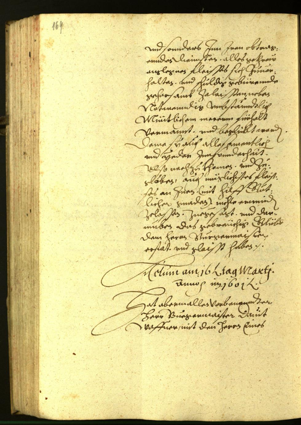 Stadtarchiv Bozen - BOhisto Ratsprotokoll 1601 