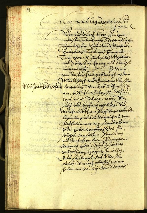 Stadtarchiv Bozen - BOhisto Ratsprotokoll 1602 