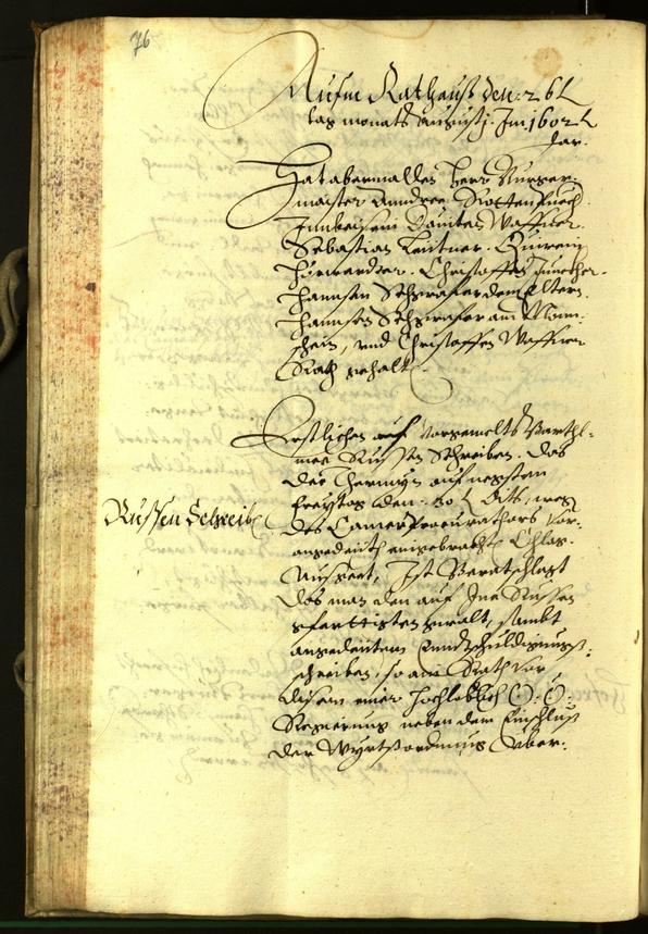 Civic Archives of Bozen-Bolzano - BOhisto Minutes of the council 1602 