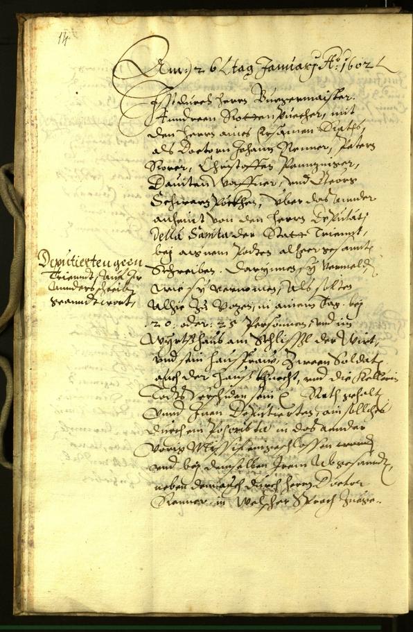 Civic Archives of Bozen-Bolzano - BOhisto Minutes of the council 1602 