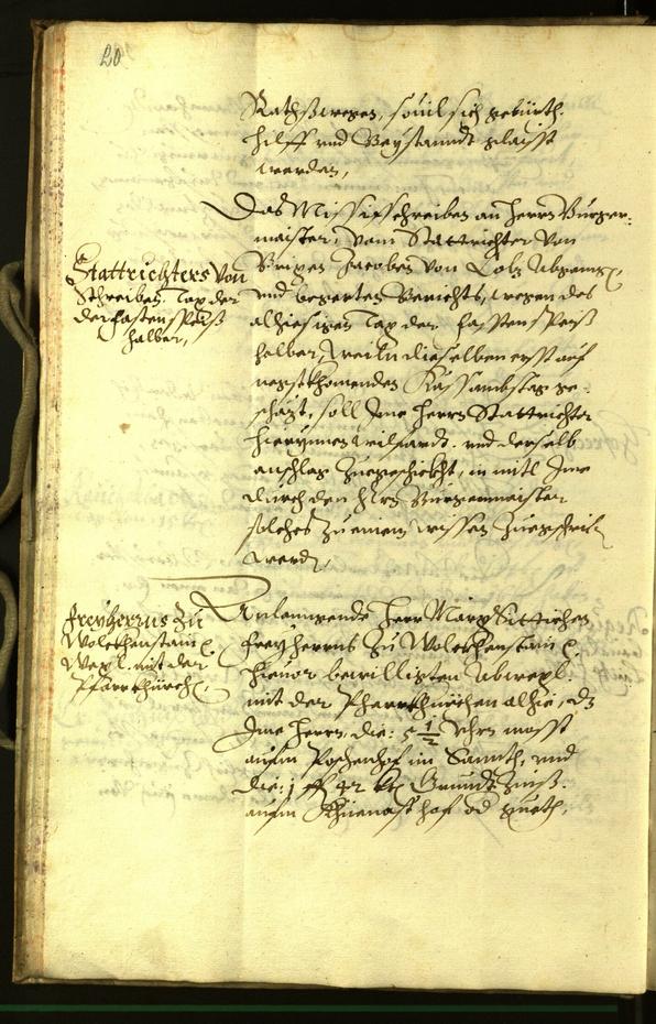 Stadtarchiv Bozen - BOhisto Ratsprotokoll 1602 