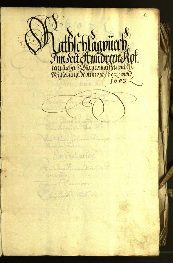 Civic Archives of Bozen-Bolzano - BOhisto Minutes of the council 1602 