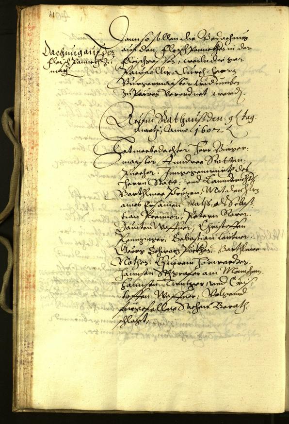 Archivio Storico della Città di Bolzano - BOhisto protocollo consiliare 1602 