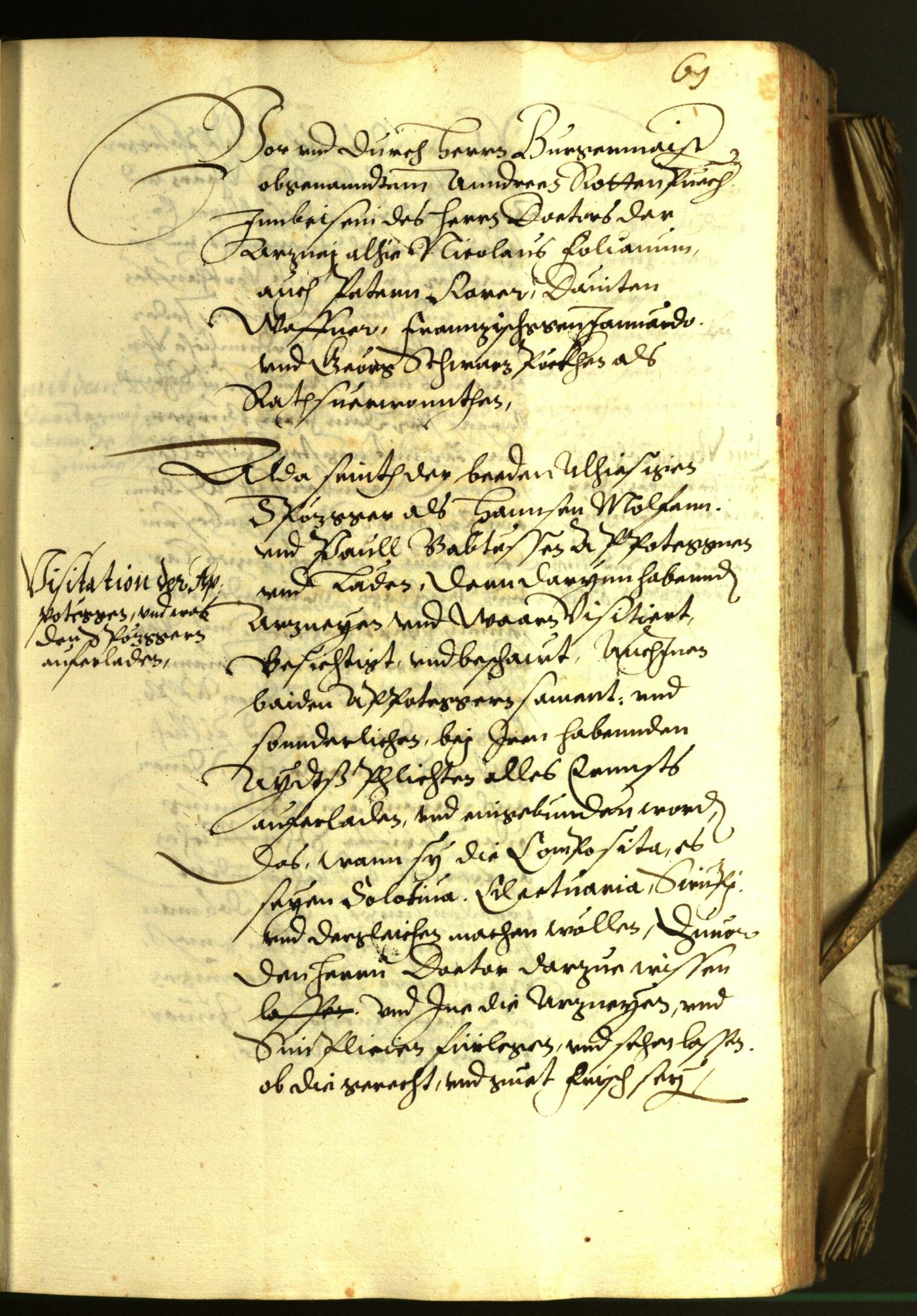 Stadtarchiv Bozen - BOhisto Ratsprotokoll 1602 