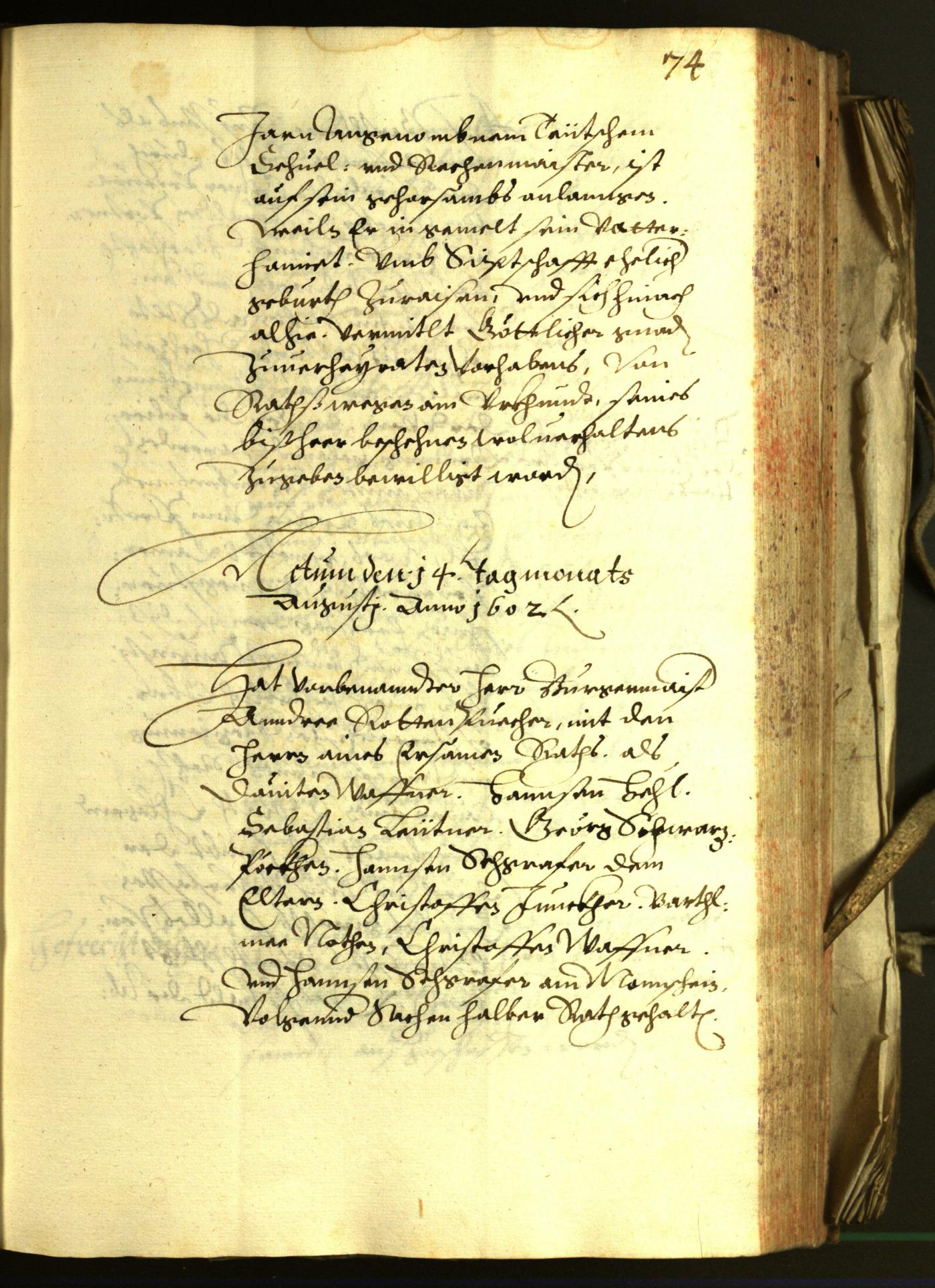 Civic Archives of Bozen-Bolzano - BOhisto Minutes of the council 1602 