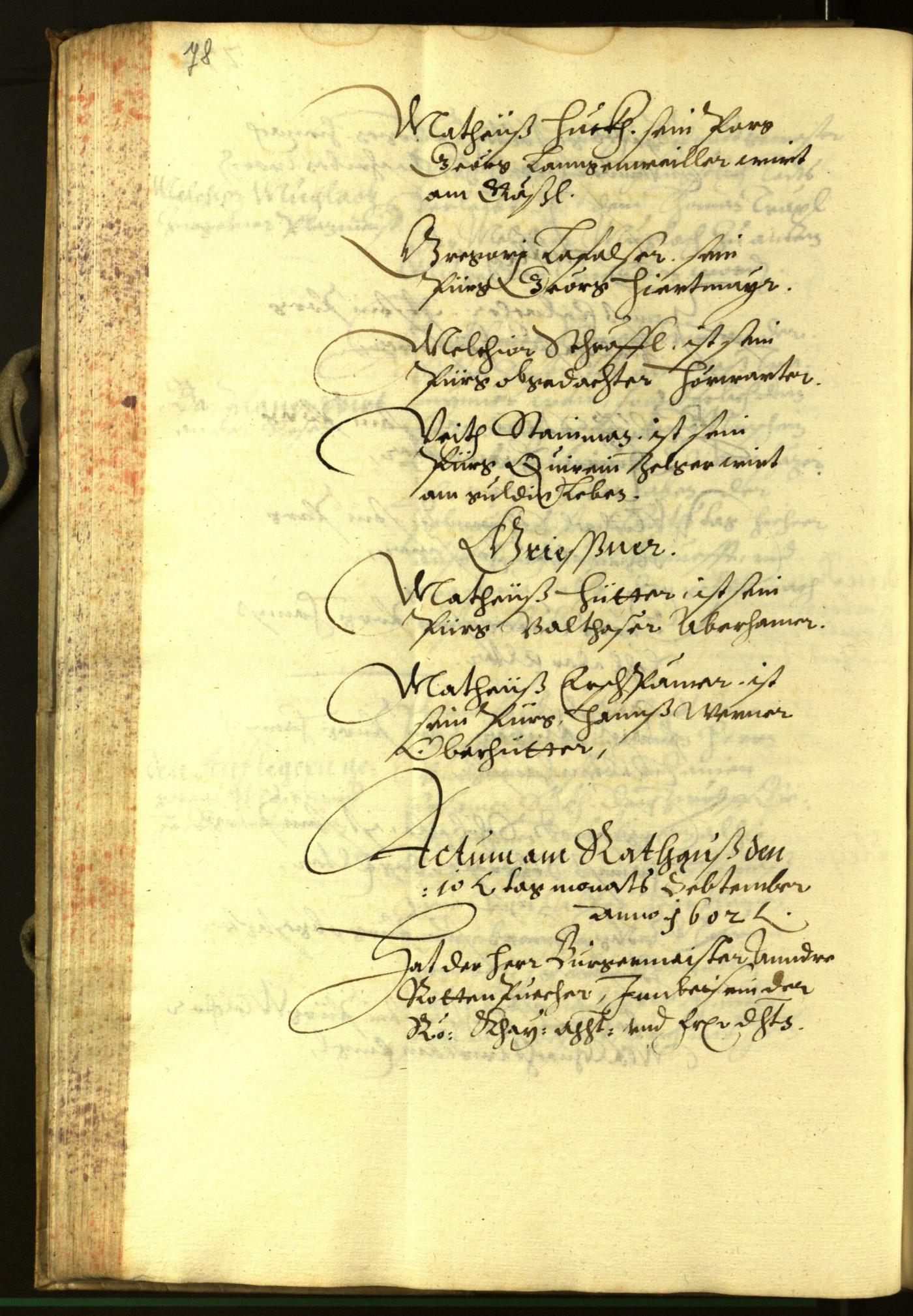 Civic Archives of Bozen-Bolzano - BOhisto Minutes of the council 1602 