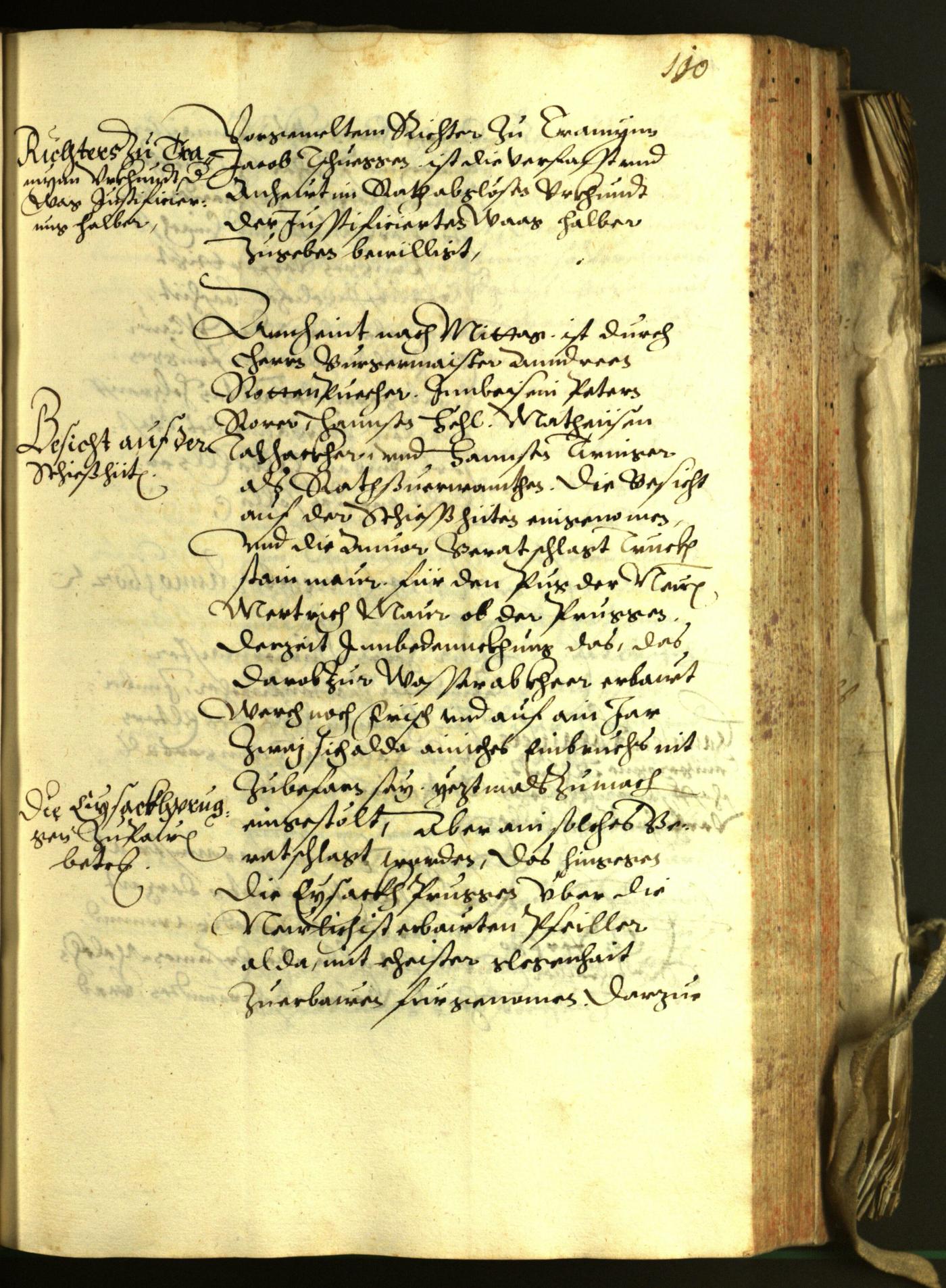 Stadtarchiv Bozen - BOhisto Ratsprotokoll 1602 