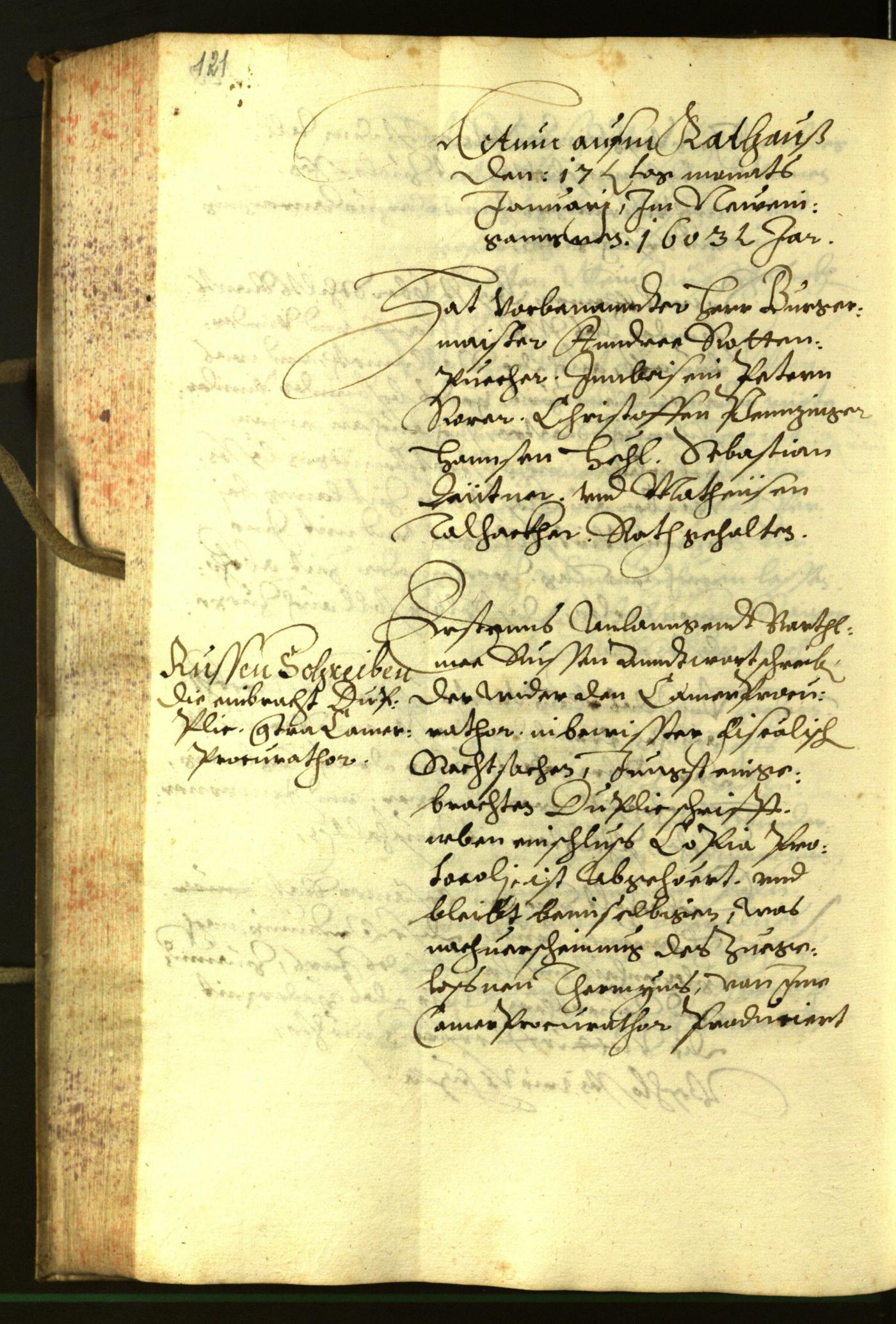 Stadtarchiv Bozen - BOhisto Ratsprotokoll 1602 