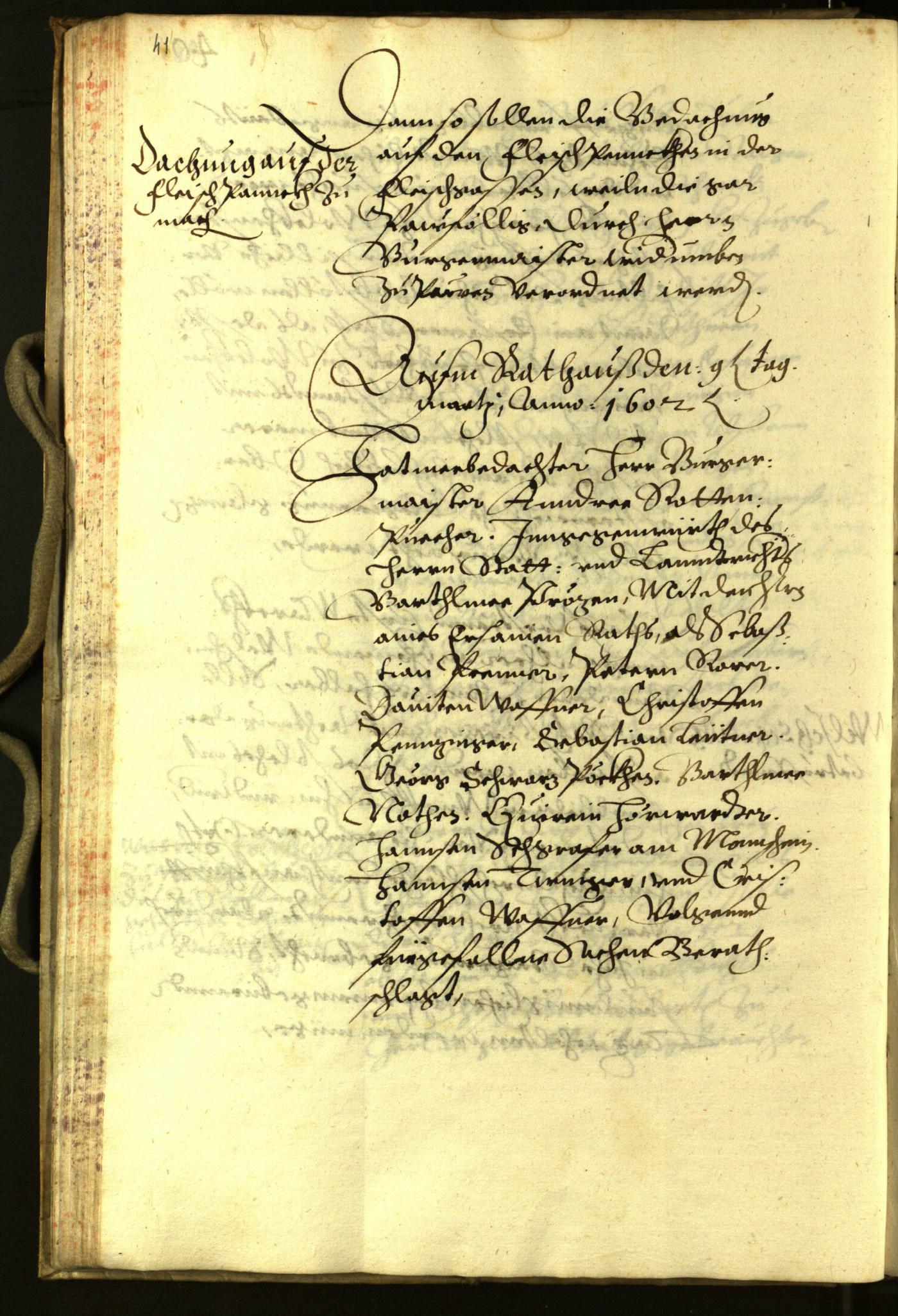 Civic Archives of Bozen-Bolzano - BOhisto Minutes of the council 1602 