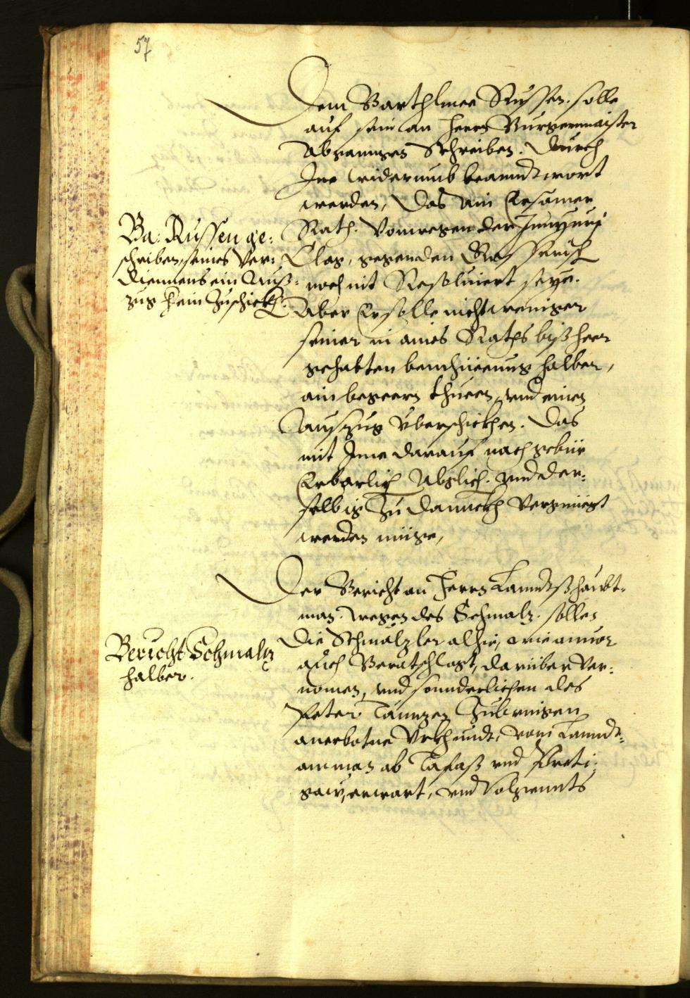 Stadtarchiv Bozen - BOhisto Ratsprotokoll 1602 