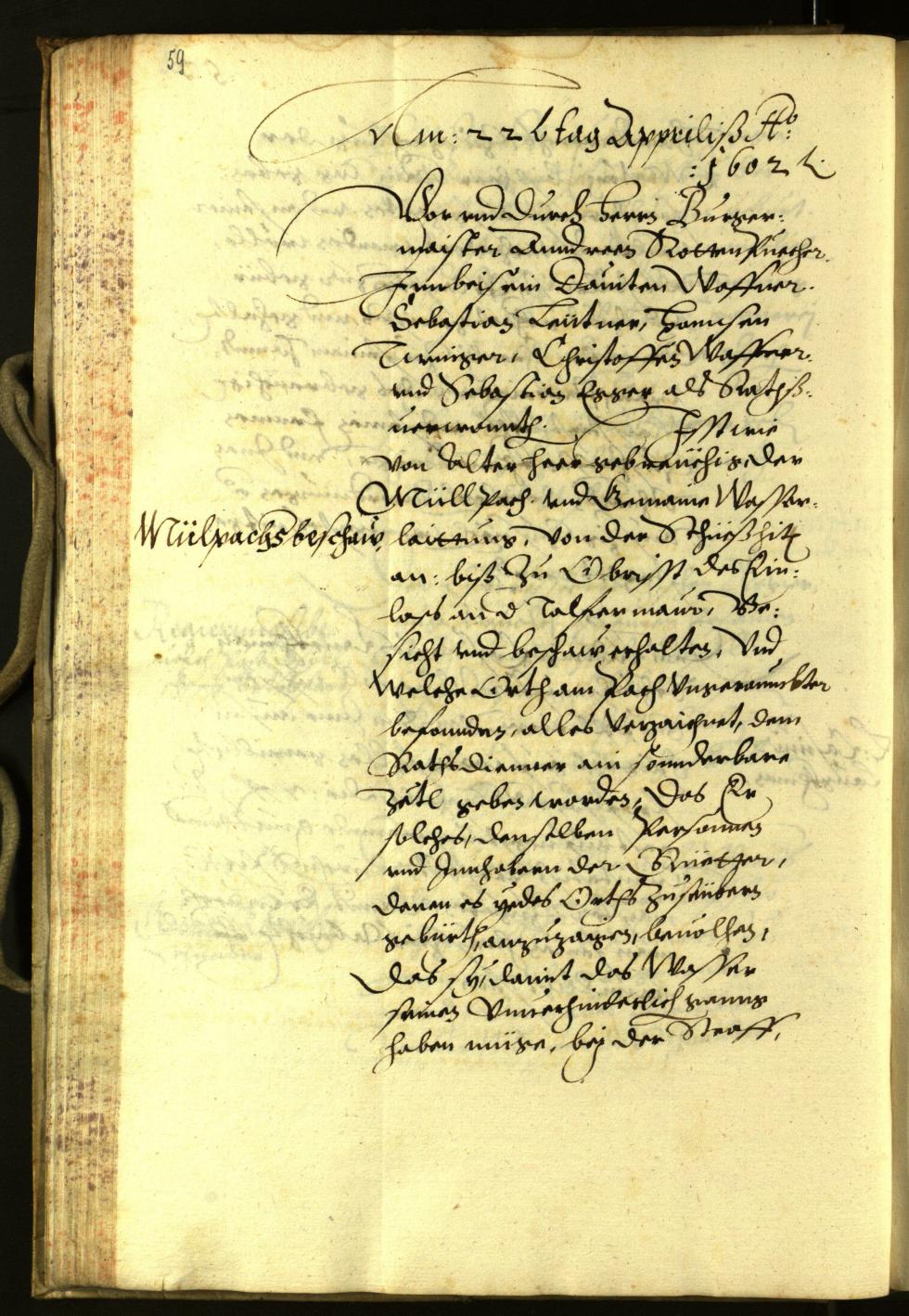 Archivio Storico della Città di Bolzano - BOhisto protocollo consiliare 1602 