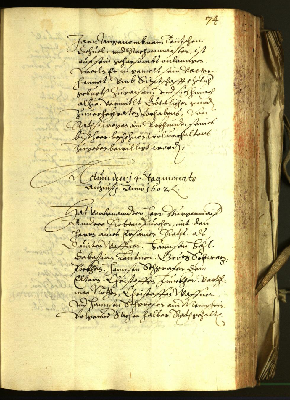 Stadtarchiv Bozen - BOhisto Ratsprotokoll 1602 