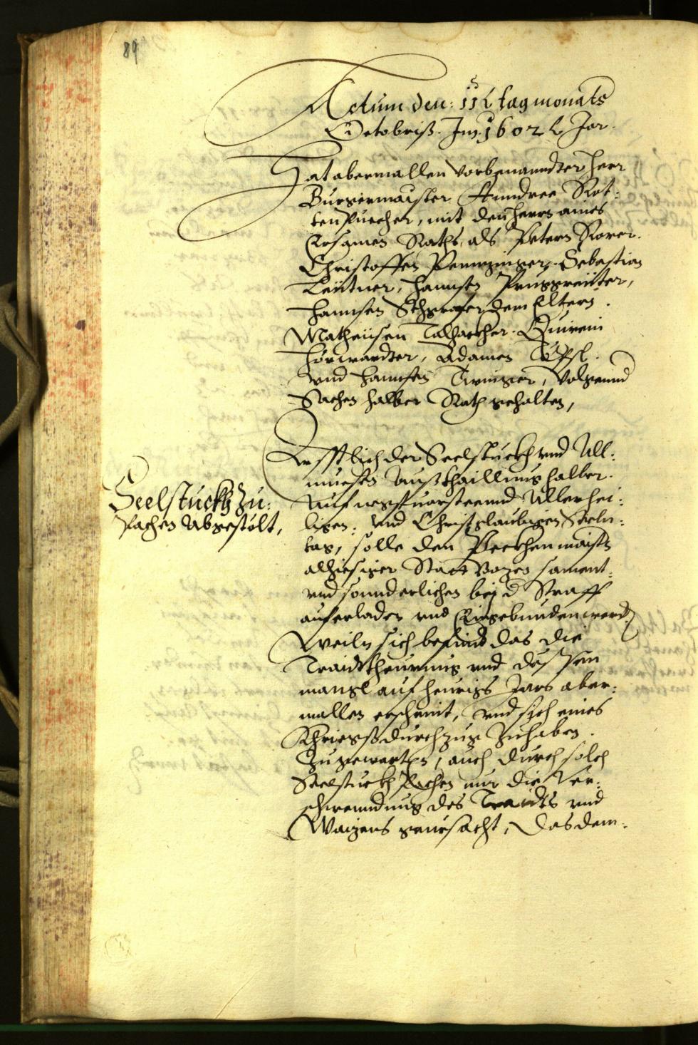 Stadtarchiv Bozen - BOhisto Ratsprotokoll 1602 