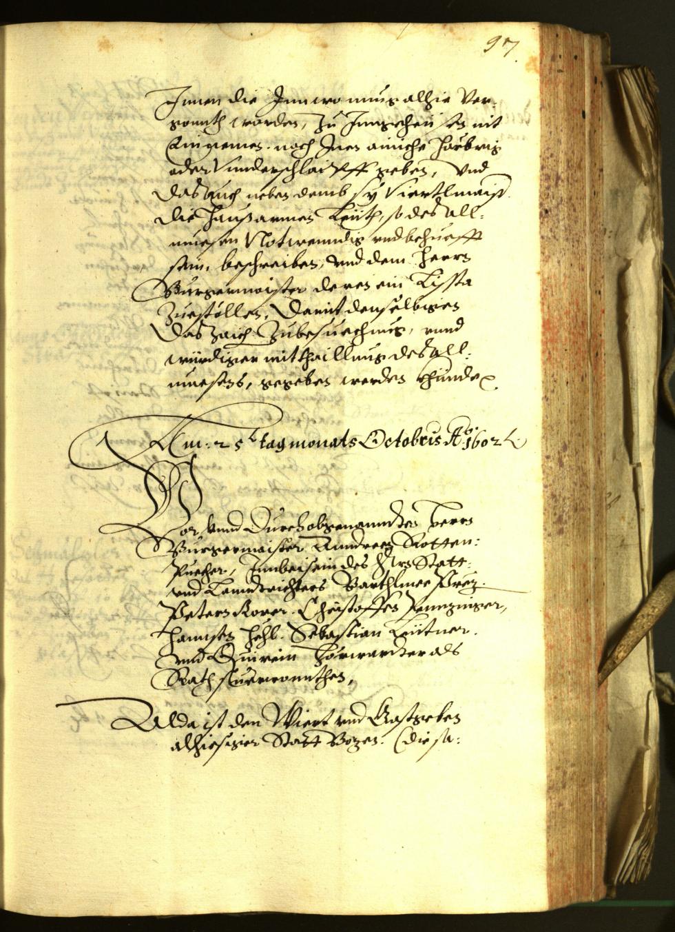 Civic Archives of Bozen-Bolzano - BOhisto Minutes of the council 1602 