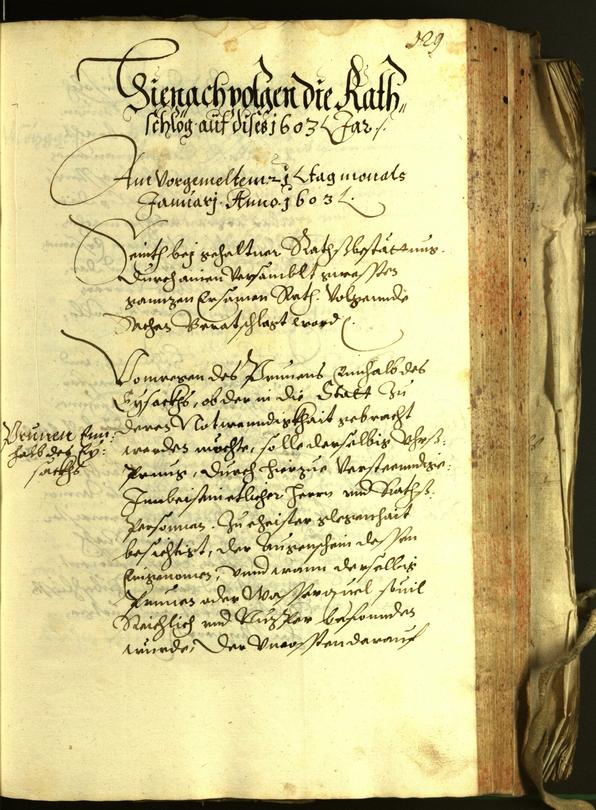 Civic Archives of Bozen-Bolzano - BOhisto Minutes of the council 1603 