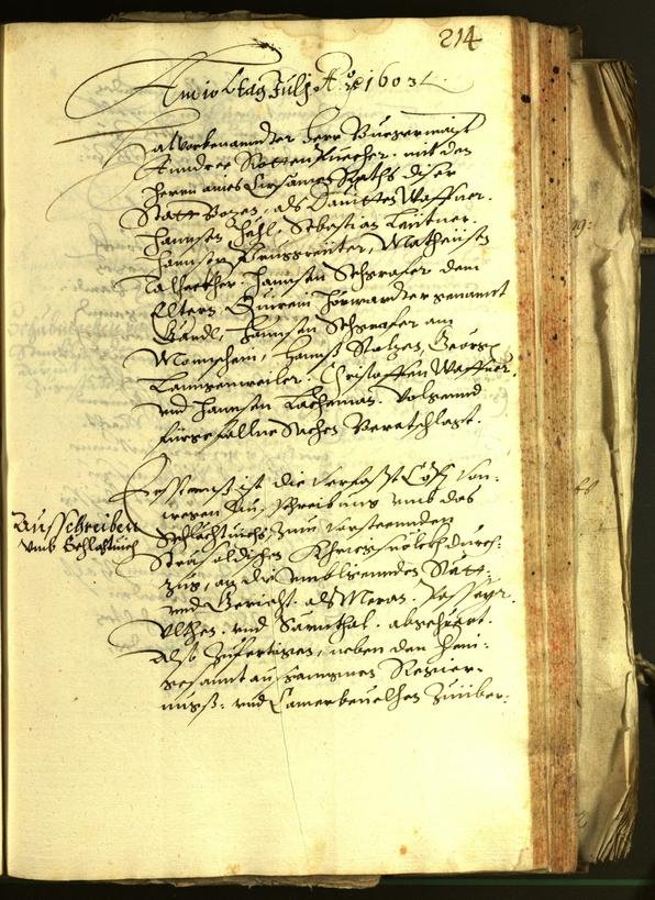 Archivio Storico della Città di Bolzano - BOhisto protocollo consiliare 1603 