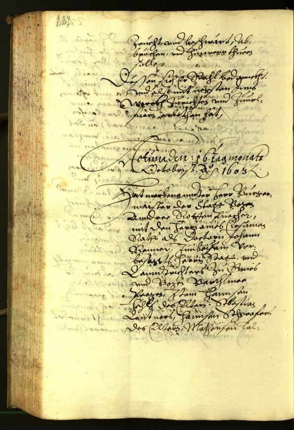 Archivio Storico della Città di Bolzano - BOhisto protocollo consiliare 1603 