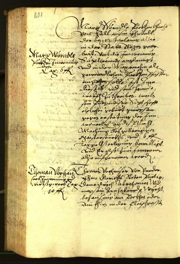 Stadtarchiv Bozen - BOhisto Ratsprotokoll 1603 