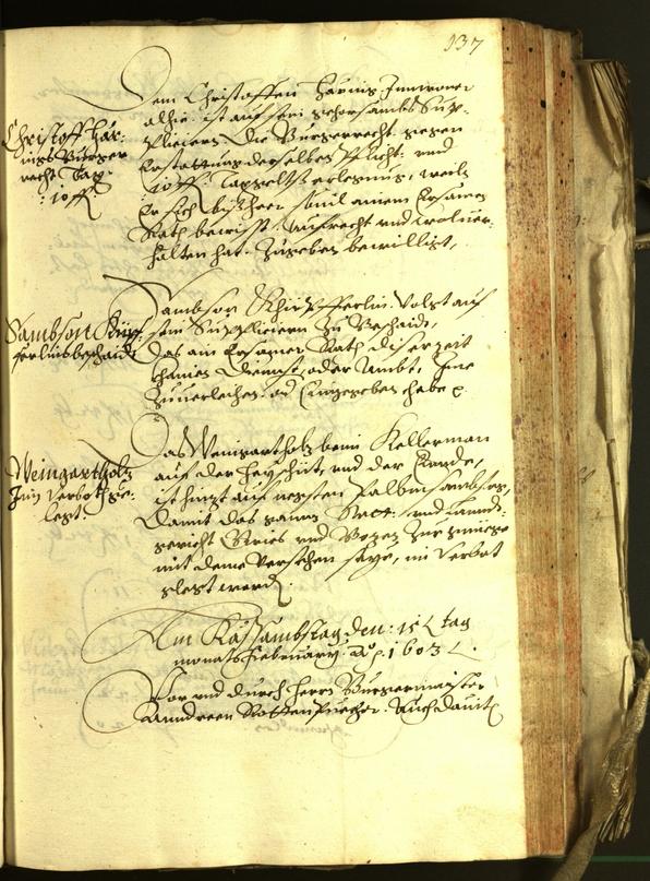 Civic Archives of Bozen-Bolzano - BOhisto Minutes of the council 1603 