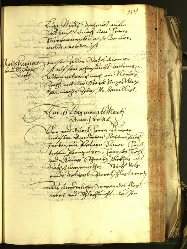 Civic Archives of Bozen-Bolzano - BOhisto Minutes of the council 1603 