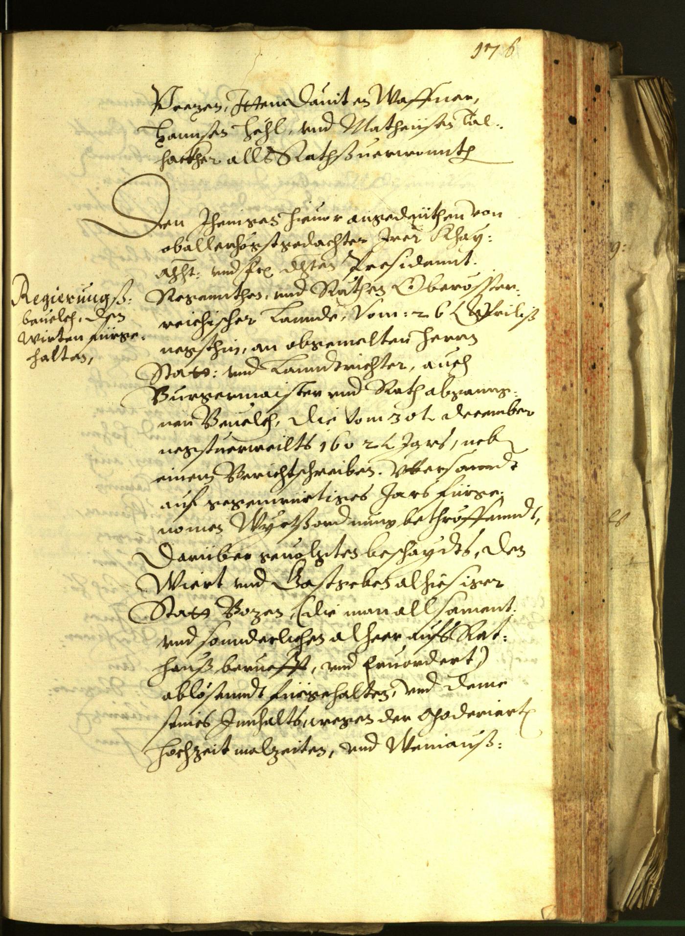 Stadtarchiv Bozen - BOhisto Ratsprotokoll 1603 