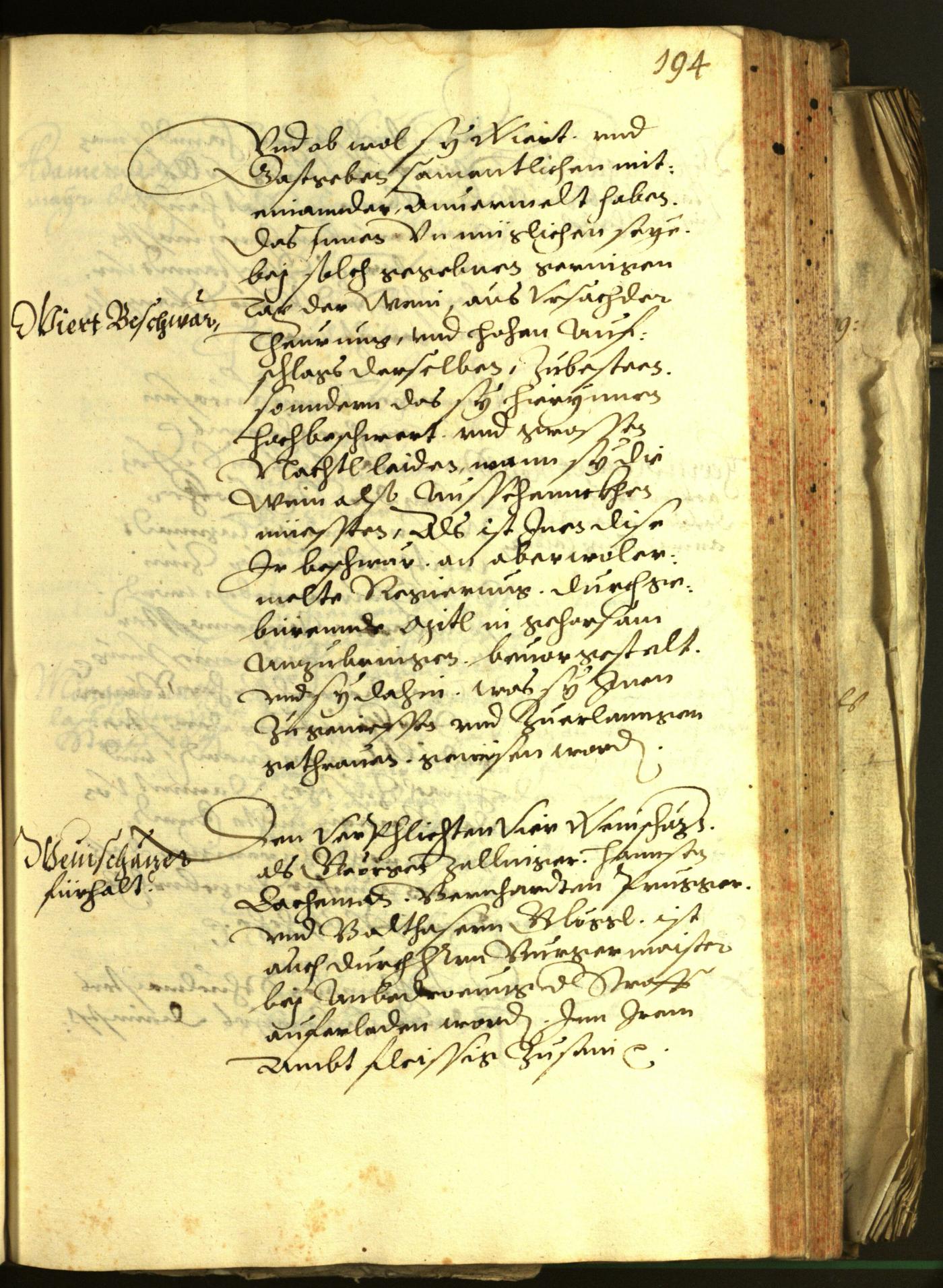 Stadtarchiv Bozen - BOhisto Ratsprotokoll 1603 