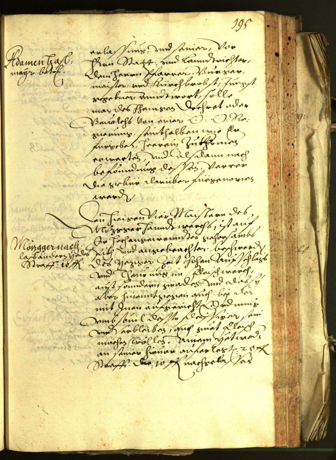 Stadtarchiv Bozen - BOhisto Ratsprotokoll 1603 