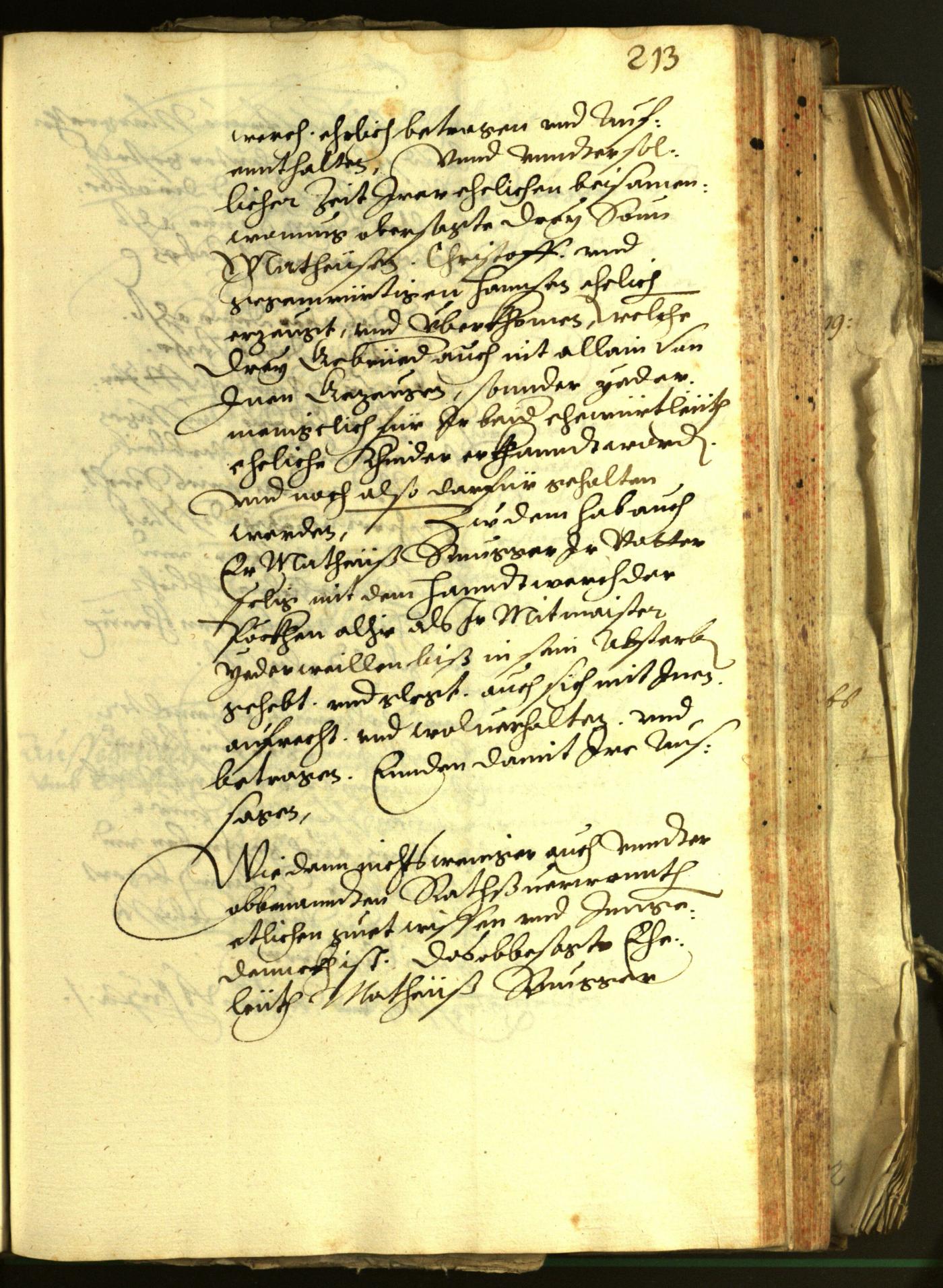 Stadtarchiv Bozen - BOhisto Ratsprotokoll 1603 