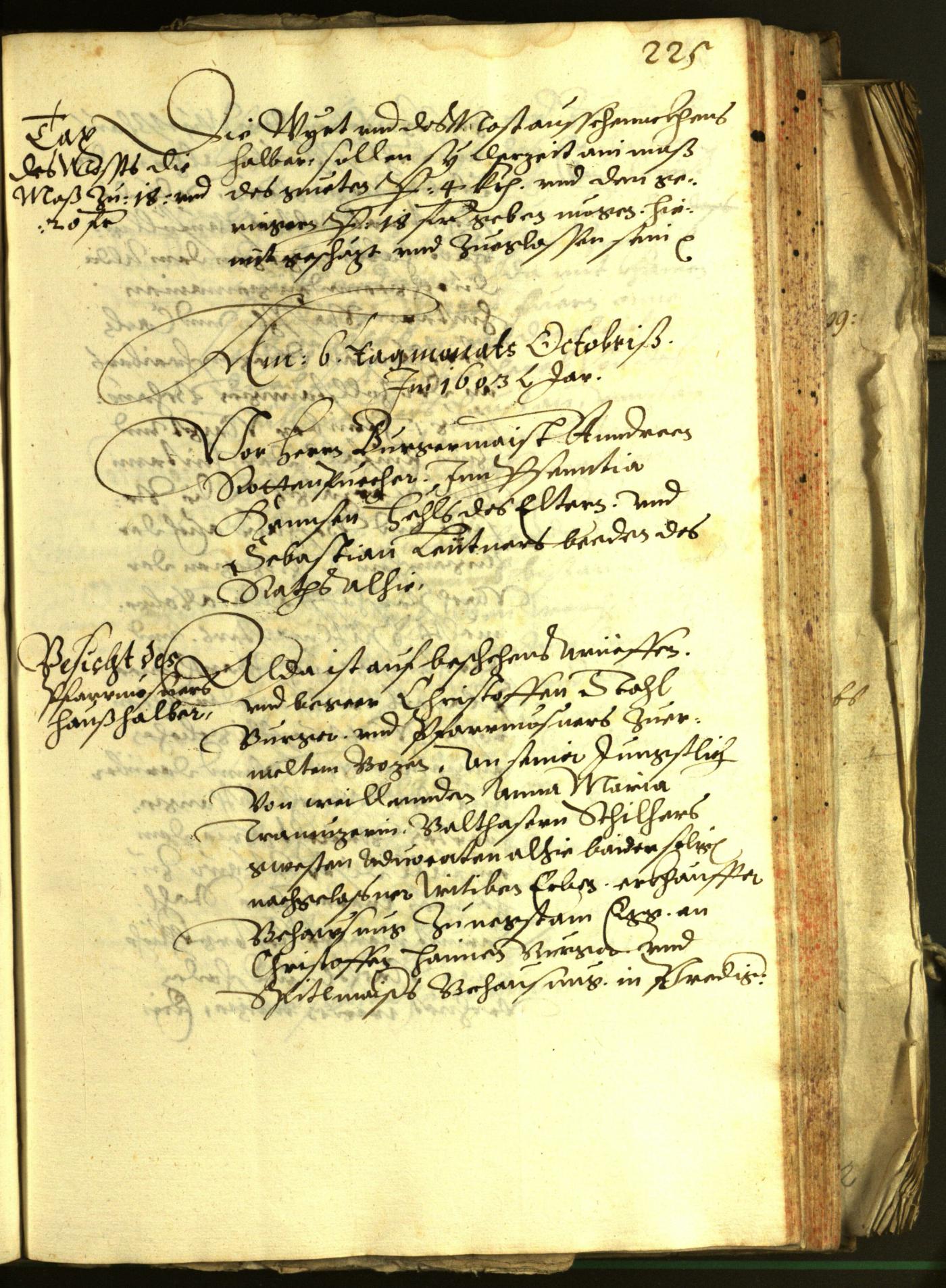 Archivio Storico della Città di Bolzano - BOhisto protocollo consiliare 1603 