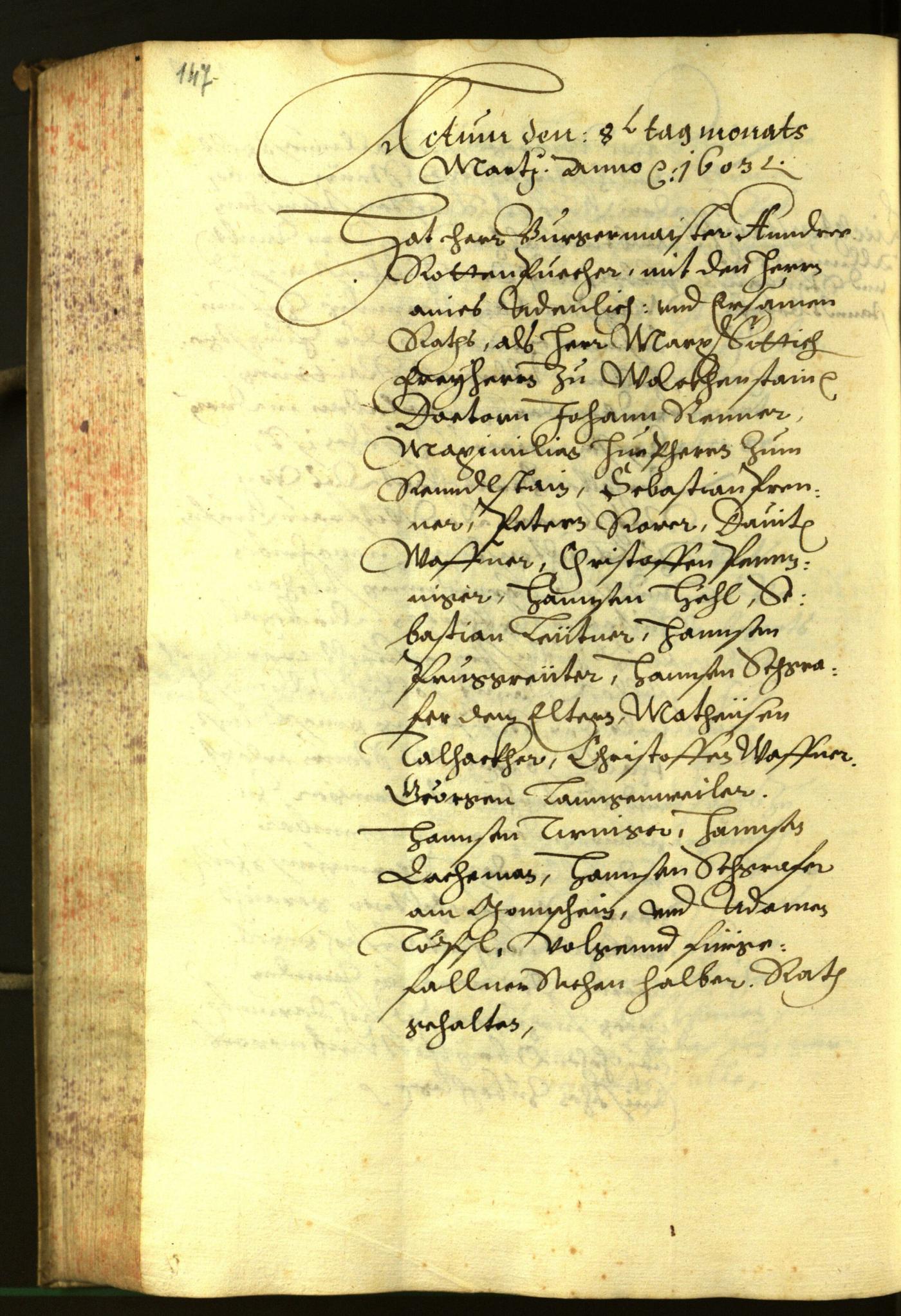 Archivio Storico della Città di Bolzano - BOhisto protocollo consiliare 1603 