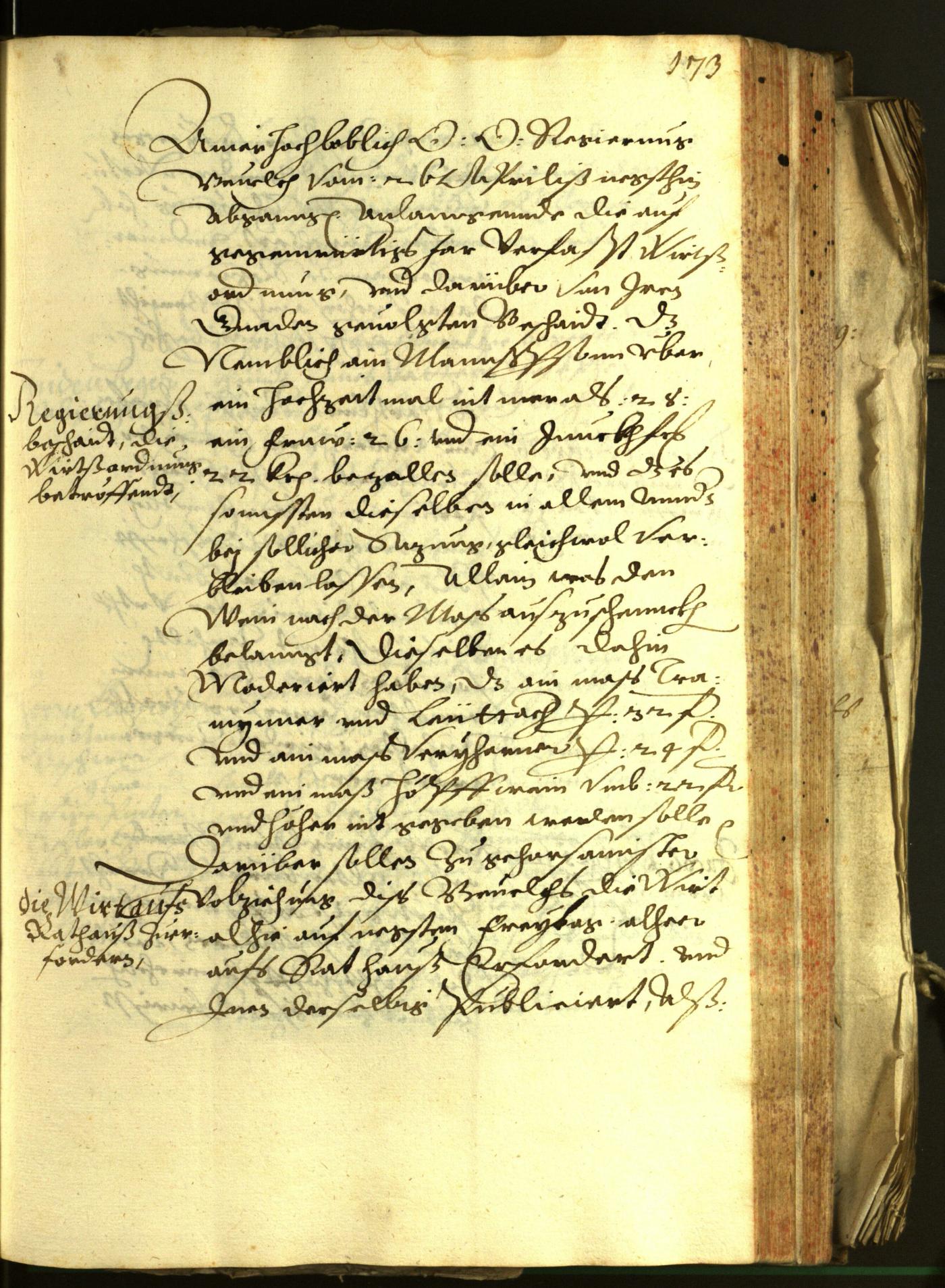 Stadtarchiv Bozen - BOhisto Ratsprotokoll 1603 