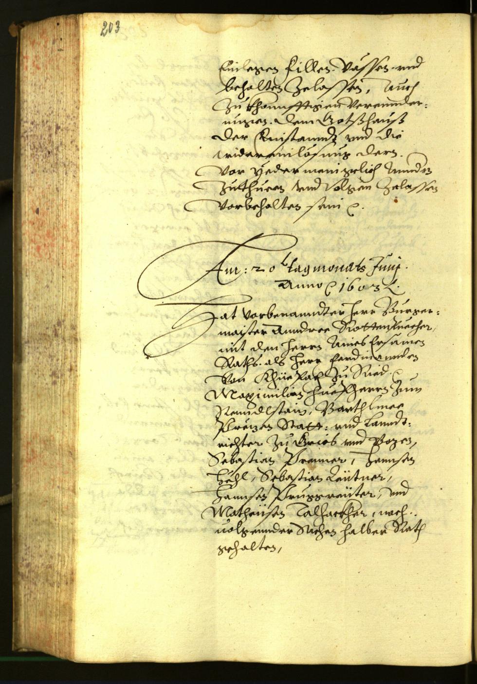 Archivio Storico della Città di Bolzano - BOhisto protocollo consiliare 1603 