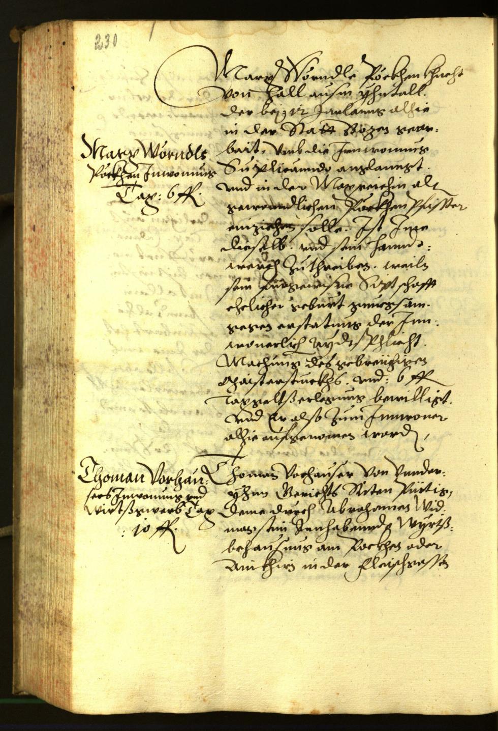 Stadtarchiv Bozen - BOhisto Ratsprotokoll 1603 