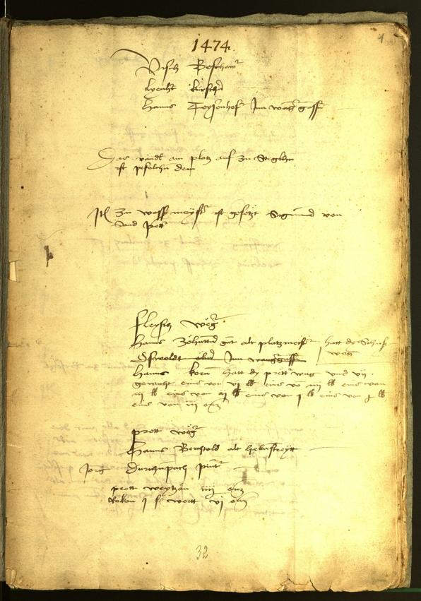 Archivio Storico della Città di Bolzano - BOhisto protocollo consiliare 1474 