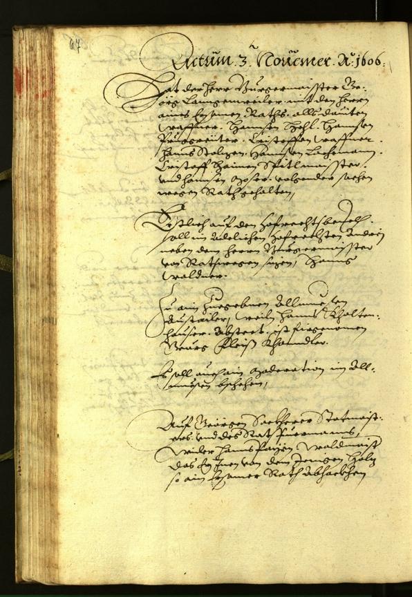 Civic Archives of Bozen-Bolzano - BOhisto Minutes of the council 1606 