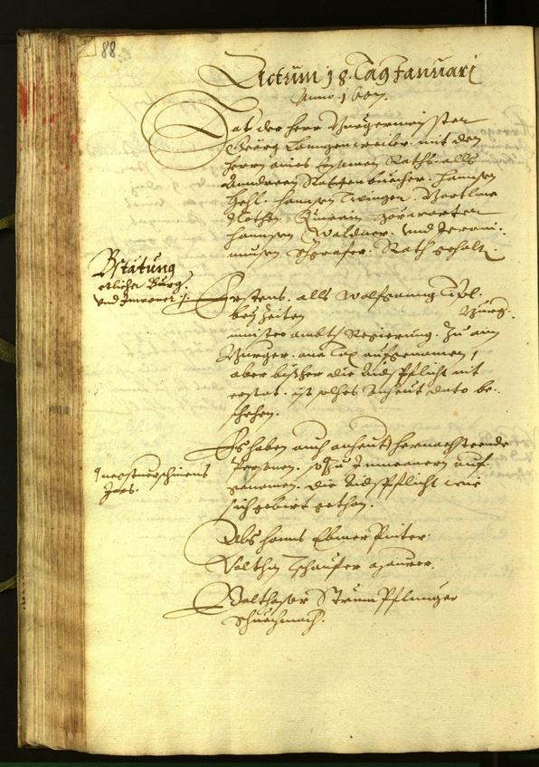 Civic Archives of Bozen-Bolzano - BOhisto Minutes of the council 1606 