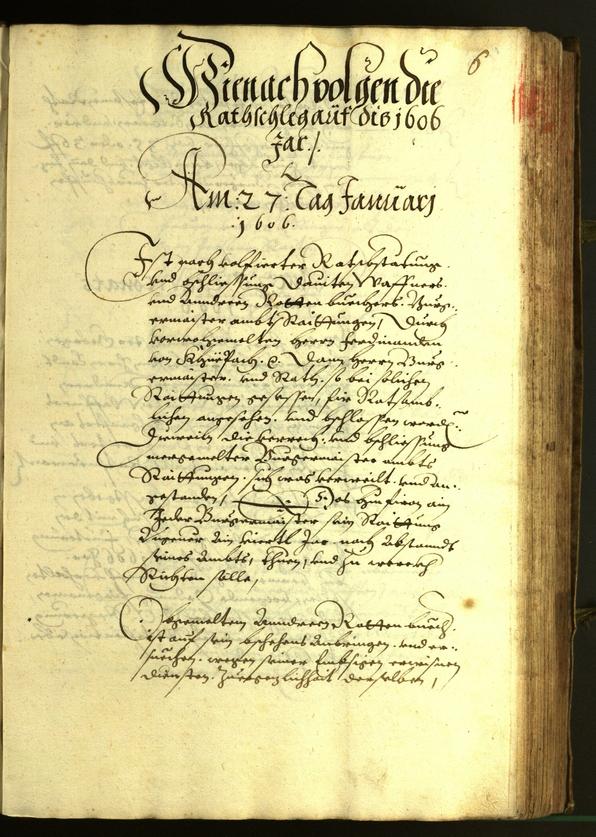 Civic Archives of Bozen-Bolzano - BOhisto Minutes of the council 1606 