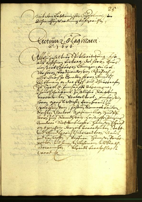 Civic Archives of Bozen-Bolzano - BOhisto Minutes of the council 1606 