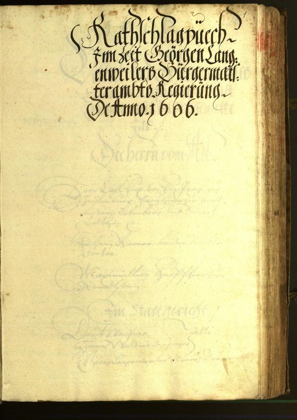 Civic Archives of Bozen-Bolzano - BOhisto Minutes of the council 1606 