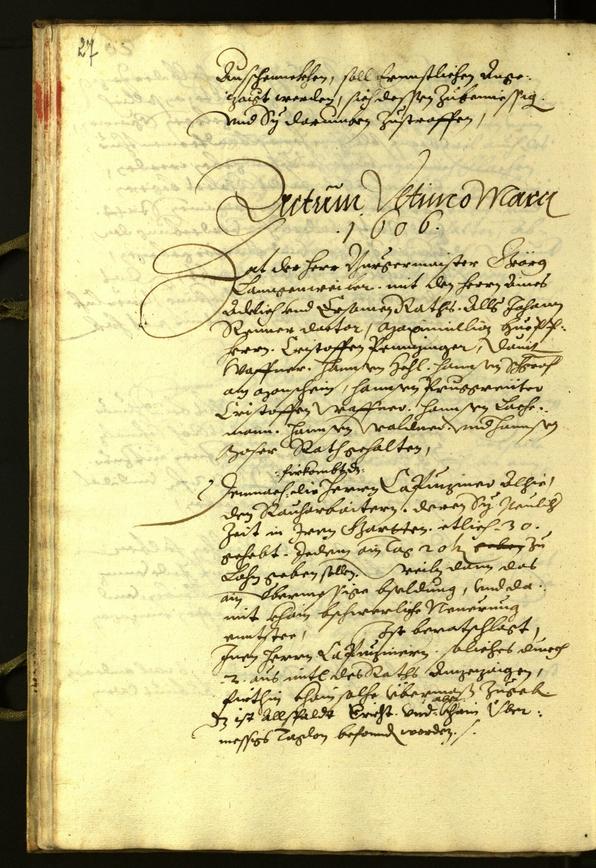 Civic Archives of Bozen-Bolzano - BOhisto Minutes of the council 1606 