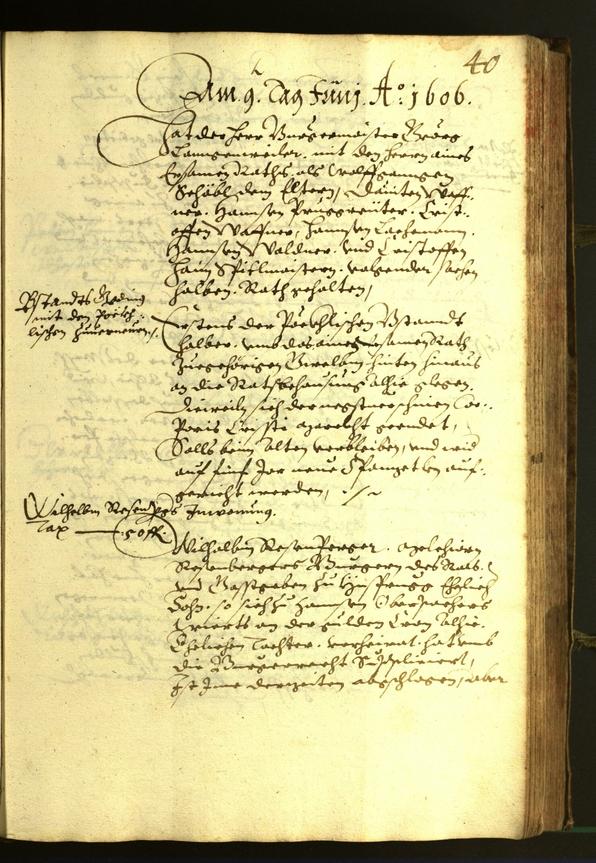 Civic Archives of Bozen-Bolzano - BOhisto Minutes of the council 1606 