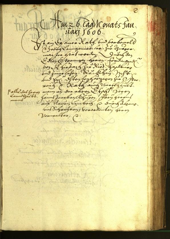 Civic Archives of Bozen-Bolzano - BOhisto Minutes of the council 1606 