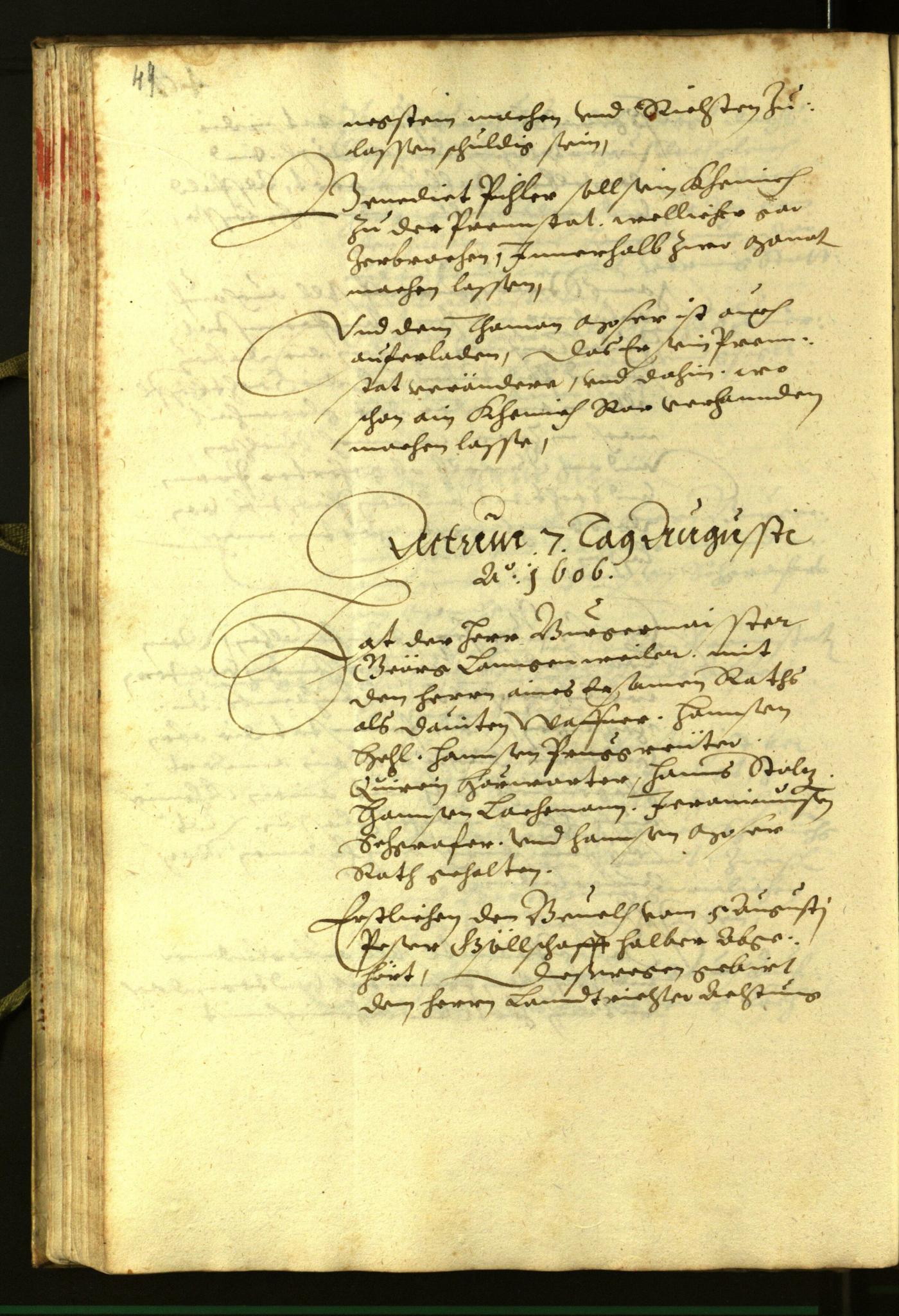 Civic Archives of Bozen-Bolzano - BOhisto Minutes of the council 1606 