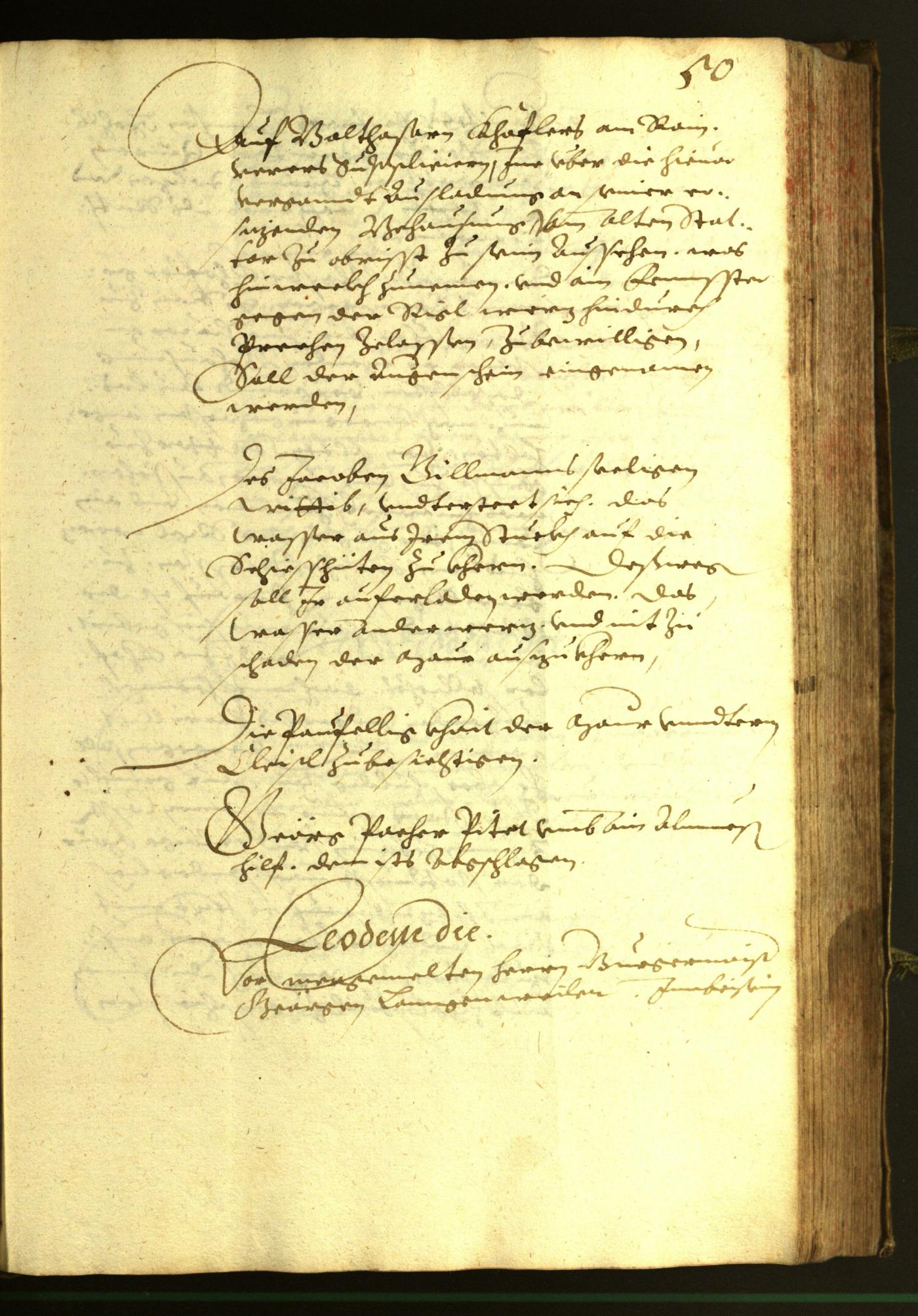 Stadtarchiv Bozen - BOhisto Ratsprotokoll 1606 